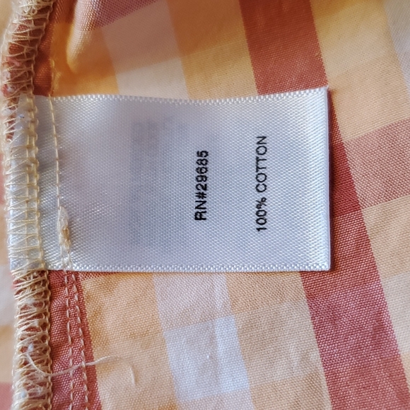 Pendleton Cotton Plaid button up long sleeve shirt. Size Large. Spring colors. - Picture 4 of 8